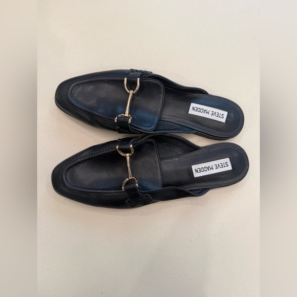 Steve Madden Kandi Black Leather Loafer - Picture 5 of 9